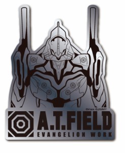 A.T.FIELD ステッカー 初号機 バストアップ ATF024S 鏡面 シルバー Mサイズ エヴァンゲリオン