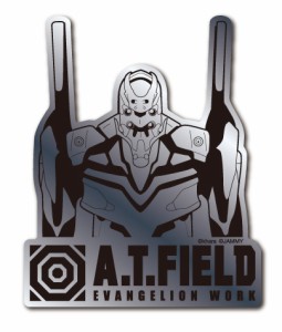 A.T.FIELD ステッカー 弐号機 バストアップ ATF025S 鏡面 シルバー Mサイズ エヴァンゲリオン