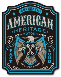 バイカーステッカー BIKER STICKER バイク ハーレー ヘルメット AMERICAN HERITAGE アメリカンヘリテージ BK032 車 屋外OK