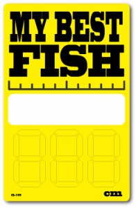 釣りステッカー 最大記録記入式 MY BEST FISH FS199 フィッシング ステッカー 釣り 趣味 gs グッズ