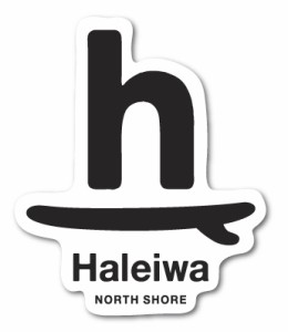 ハレイワハッピーマーケット ステッカー ｈ Haleiwa HHM040 おしゃれ ハワイ ノースショア グッズ