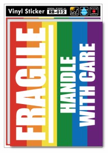 レインボー ステッカー フラジャイル レインボー FRAGILE RAINBOW RB012 LGBT 応援 グッズ