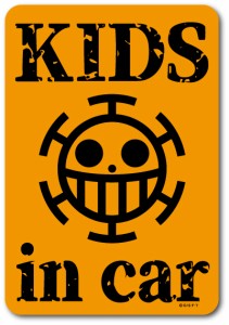 ONE PIECE ワンピース ベビーインカー ステッカー LCS524 ハートの海賊団 KIDS IN CAR