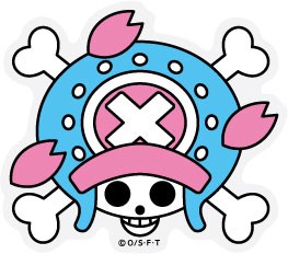 ONE PIECE ワンピースステッカー OPS70 チョッパー海賊旗 Sサイズ ワンピース公式グッズ