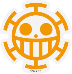 ONE PIECE ワンピースステッカー OPS81 ロー海賊旗 Sサイズ ワンピース公式グッズ