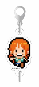 ピクセルワンピース つながるアクリルチャーム ナミ OPK003 ONE PIECE ドット絵 グッズ キーホルダー