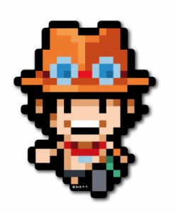 ピクセルワンピース ステッカー エース ノーマルサイズ OPX026 ONE PIECE ドット絵 グッズ