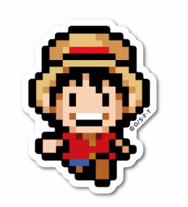 ピクセルワンピース ステッカー ルフィ ミニサイズ OPX001S ONE PIECE ドット絵 グッズ