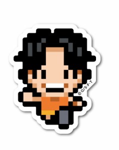 ピクセルワンピース ステッカー エース 幼少期 ミニサイズ OPX029S ONE PIECE ドット絵 グッズ