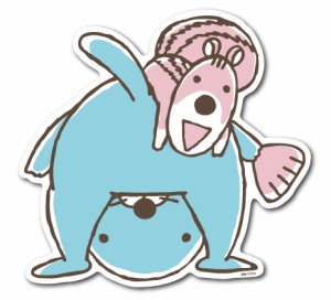 ぼのぼのウォールステッカー トンネル ぼのぼの BONOBONO DW027 アニメ キャラクター インテリア グッズ