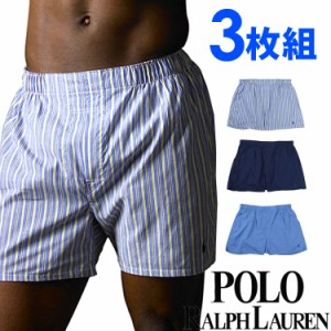 【SALE 30%OFF】[送料無料] POLO RALPH LAUREN ポロ ラルフローレン メンズ クラシックフィット ウーブントランクス ボクサーパンツ 青ア