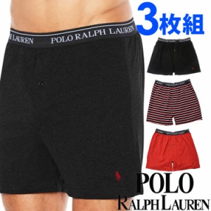 【SALE 30%OFF】[送料無料] POLO RALPH LAUREN ポロ ラルフローレン メンズ クラシックフィット ニット ボクサーパンツ 3枚セット ブラッ