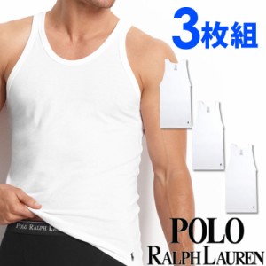 【閉店セール40%OFF】【6/11(火)まで】[送料無料] POLO RALPH LAUREN ポロ ラルフローレン メンズ タンクトップ 3枚セット ラルフローレ