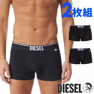 【閉店セール40%OFF】【6/11(火)まで】DIESEL ディーゼル メンズ コットン ボクサーパンツ 2枚セット ブラック ロゴ S M L XL 2XL おしゃ