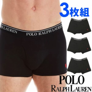 【SALE 30%OFF】POLO RALPH LAUREN ポロ ラルフローレン メンズ クラシックフィット コットン ボクサーパンツ 3枚セット ブラック polo 