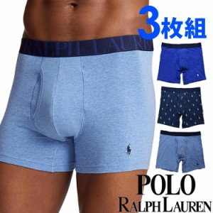 【閉店セール40%OFF】【6/11(火)まで】POLO RALPH LAUREN ポロ ラルフローレン メンズ クラシックフィット ボクサーパンツ 3枚セット ブ