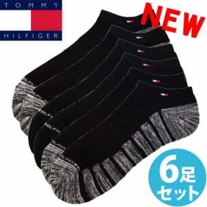 【閉店セール40%OFF】【6/11(火)まで】TOMMY HILFIGER トミーヒルフィガー メンズ クッションソール アンクルソックス 6足セット 靴下 ソ