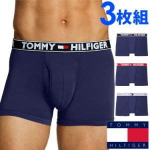 【SALE 30%OFF】TOMMY HILFIGER トミーヒルフィガー メンズ  コンフォートエボルブ ボクサーパンツ 3枚セット ネイビー トミーフラッグ S