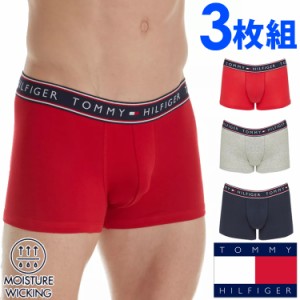 【閉店セール40%OFF】【6/11(火)まで】TOMMY HILFIGER トミーヒルフィガー メンズ  吸湿発散性 コットン ストレッチ ボクサーパンツ 3枚