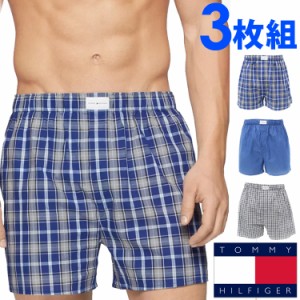 【閉店セール40%OFF】【6/11(火)まで】TOMMY HILFIGER トミーヒルフィガー メンズ コットン クラシック トランクス ボクサーパンツ 3枚セ