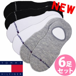 【閉店セール40%OFF】【6/11(火)まで】TOMMY HILFIGER トミーヒルフィガー レディース 靴下 アンクルソックス 6足セット ブラック ホワイ