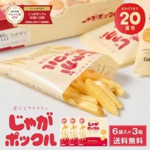 じゃがポックル カルビー ポテトファーム 18gx6袋入x3箱セット お菓子 お土産 北海道 ギフト 薯条三兄弟 おみやげ ベスト10 父の日 プレ