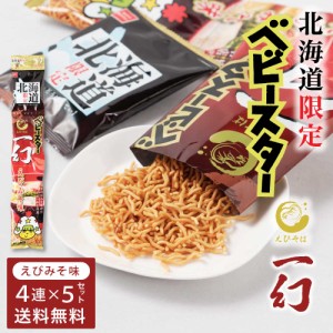 おやつカンパニー 北海道限定 ベビースター えびそば一幻 えびみそ味 【(21g × 4連) × 5セット】 ベビースターラーメン ギフト 母の日 