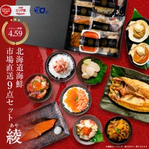 お歳暮 ギフト 北海道 豪華海鮮セット 9品「綾」 送料無料 北海道産 札幌中央卸売市場 福袋 海鮮福袋 お取り寄せ グルメ 父の日 プレゼン