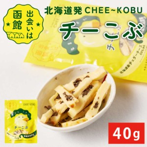 チーこぶ 【40g × 1袋】 PLUSワン チーズ チェダー 昆布 北海道 函館 真昆布 おつまみ 珍味 北海道限定 父の日 プレゼント