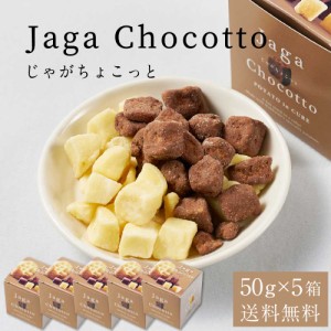 じゃがちょこっと ナチュラルソルト×チョコレート 【50g × 5箱セット】 送料無料 北海道 北海道産 ポテト じゃがいも お土産 お菓子 ギ