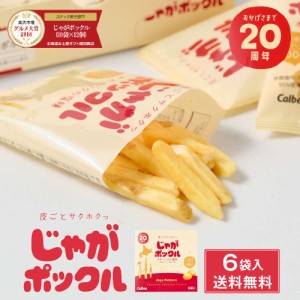 じゃがポックル カルビー ポテトファーム 18g x 6袋入 送料無料 メール便 お菓子 お土産 北海道 ギフト 薯条三兄弟 おみやげ ベスト10 父