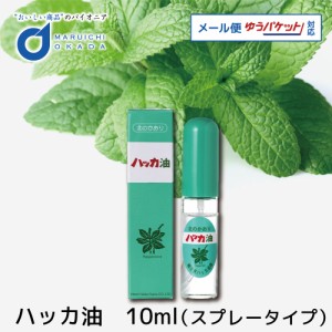 ハッカ油 10ml スプレータイプ 北見ハッカ通商 メール便 送料無料 虫除け 携帯用 爽やか ハッカ はっか 北海道 道産 花粉 ミント 父の日 