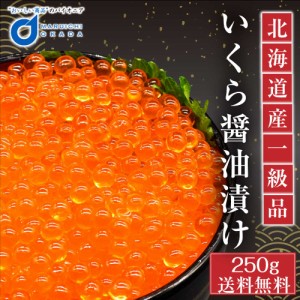 北海道産 いくら 醤油漬け 250g イクラ 鮭子 鮭 北海道 海鮮丼 送料無料 ギフト 魚卵 ロス 父の日 プレゼント