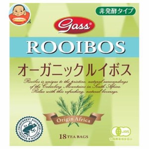 ガスコ Gass(ガス) オーガニックルイボスティー 非発酵タイプ ティーバッグ 1.5g×18袋×24個入｜ 送料無料