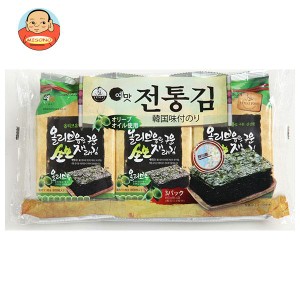 白子のり オリーブオイル韓国伝統のり 3袋詰(8切8枚)板のり3枚×12個入｜ 送料無料