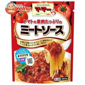 日清ウェルナ マ・マー トマトの果肉たっぷりのミートソース 260g×6袋入×(2ケース)｜ 送料無料