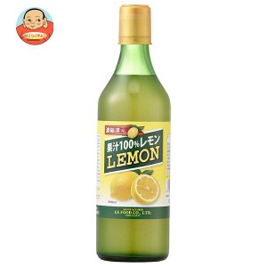ジーエスフード GS 100％レモン 500ml瓶×12本入×(2ケース)｜ 送料無料