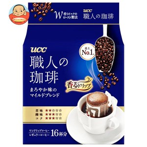 UCC 職人の珈琲 ドリップコーヒー まろやか味のマイルドブレンド (7g×16P)×12袋入×(2ケース)｜ 送料無料