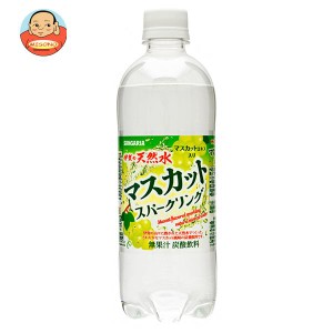 サンガリア 伊賀の天然水 マスカットスパークリング 500mlペットボトル×24本入×(2ケース)｜ 送料無料