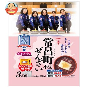 谷尾食糧工業 常呂町小豆ぜんざい３人前 (140g×3P)×12袋入｜ 送料無料