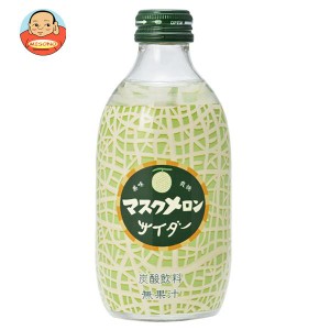 友桝飲料 マスクメロンサイダー 300ml瓶×24本入｜ 送料無料