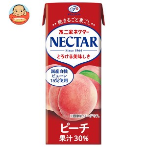 不二家 ネクター ピーチ 200ml紙パック×24本入｜ 送料無料