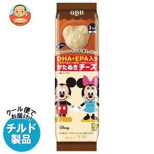 【チルド(冷蔵)商品】QBB ミッキー＆フレンズかたぬきチーズ DHA・EPA入り 30g×6袋入×(2ケース)｜ 送料無料