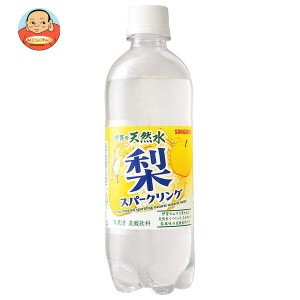 サンガリア 伊賀の天然水 梨スパークリング 500mlペットボトル×24本入×(2ケース)｜ 送料無料