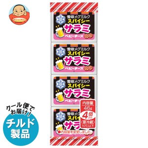 【チルド(冷蔵)商品】雪印メグミルク スパイシーサラミ ベビーチーズ 46g(4個)×15個入｜ 送料無料