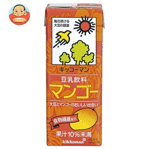 キッコーマン 豆乳飲料 マンゴー 200ml紙パック×18本入×(2ケース)｜ 送料無料