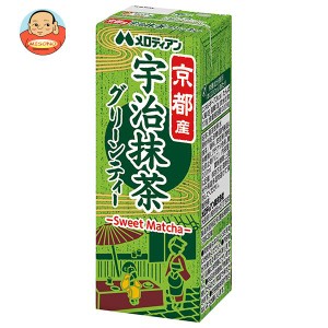 メロディアン 宇治抹茶でつくったグリーンティー 200ml紙パック×24本入×(2ケース)｜ 送料無料