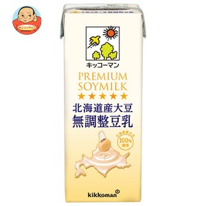 キッコーマン 北海道産大豆 無調整豆乳 200ml紙パック×18本入×(2ケース)｜ 送料無料