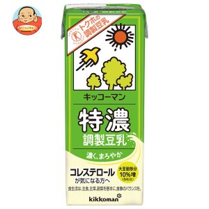 キッコーマン 特濃調製豆乳【特定保健用食品 特保】 200ml紙パック×18本入×(2ケース)｜ 送料無料