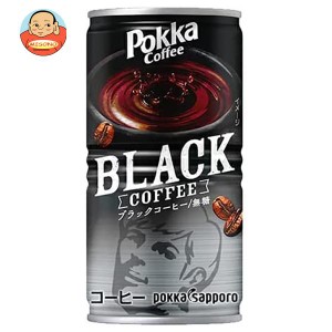 ポッカサッポロ ポッカコーヒー ブラック 185g缶×30本入×(2ケース)｜ 送料無料